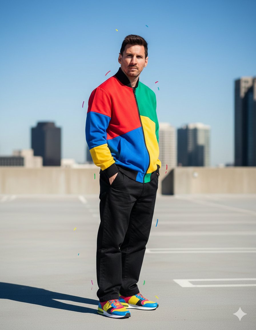 AI Prompt for AI-Generated Lionel Messi Fashion Portrait in Gen Z Style