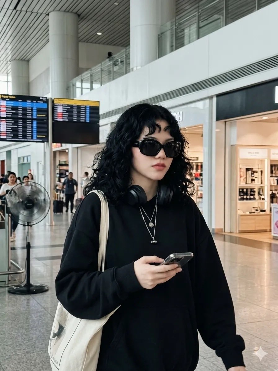 AI Prompt for Airport Fashion Photography