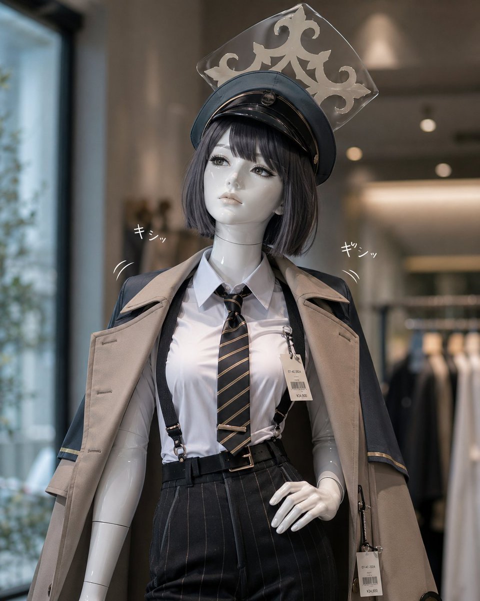 AI Prompt for Anime-Inspired Officer Costume Photography with E-commerce Marketing
