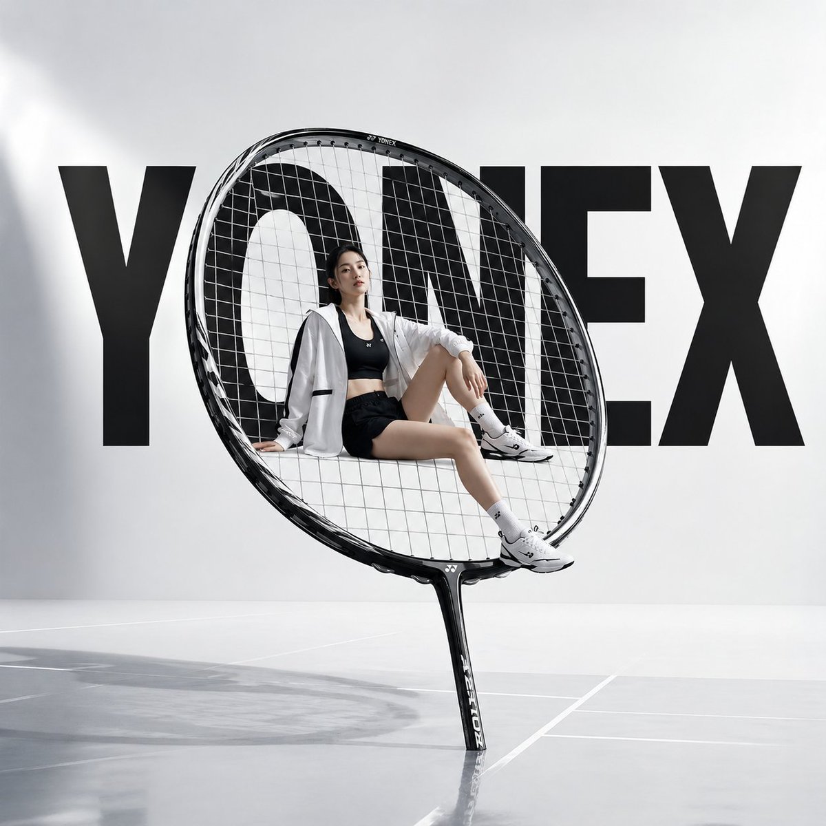 AI Prompt for Avant-Garde Sports Advertising with Surreal Proportions