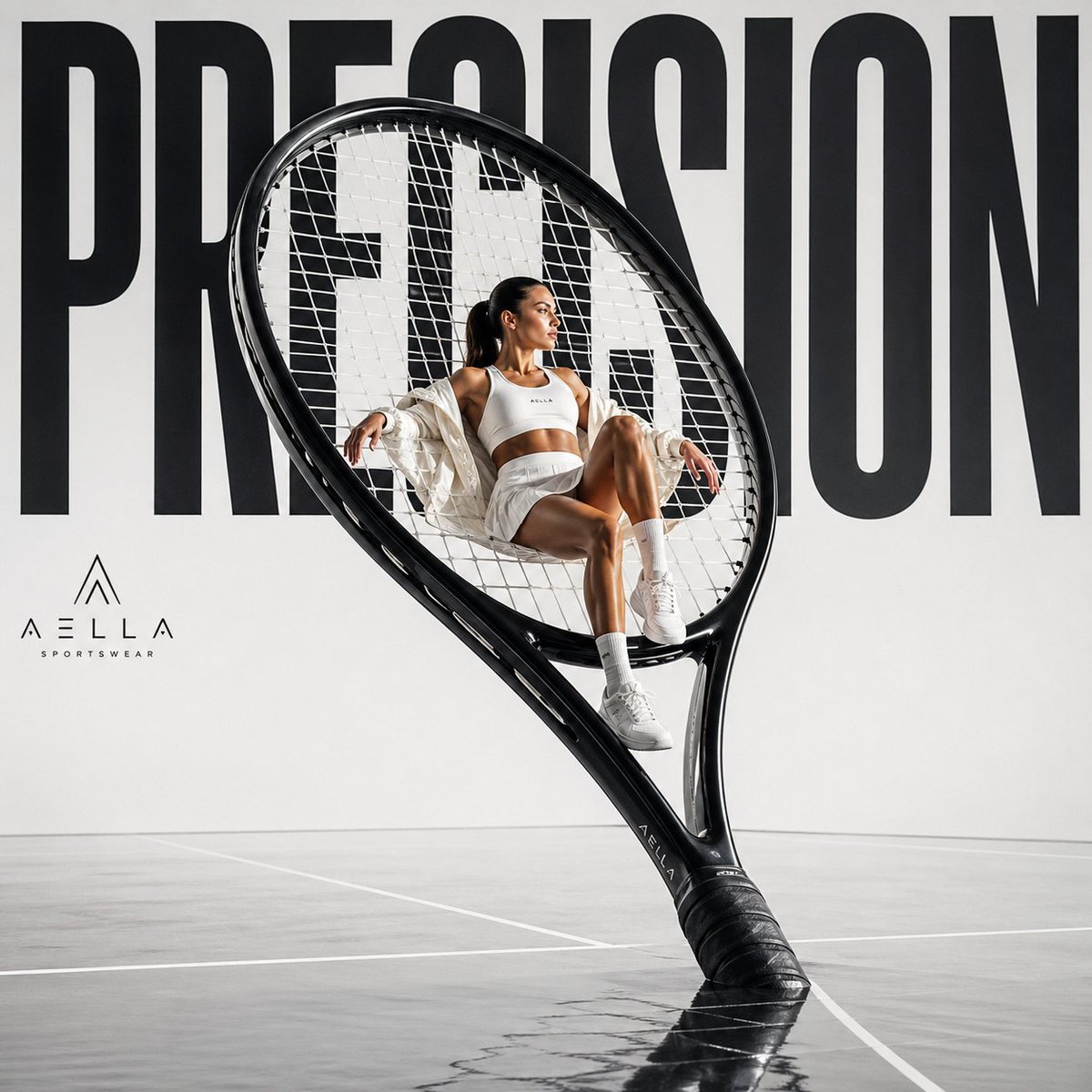 AI Prompt for Avant-Garde Sports Fashion Images with 3D Typography