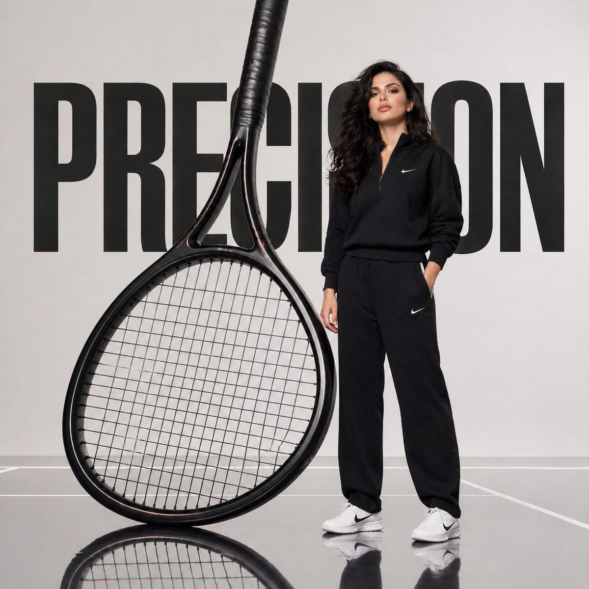 AI Prompt for Avant-Garde Tennis Fashion Campaigns - Sportswear Advertising