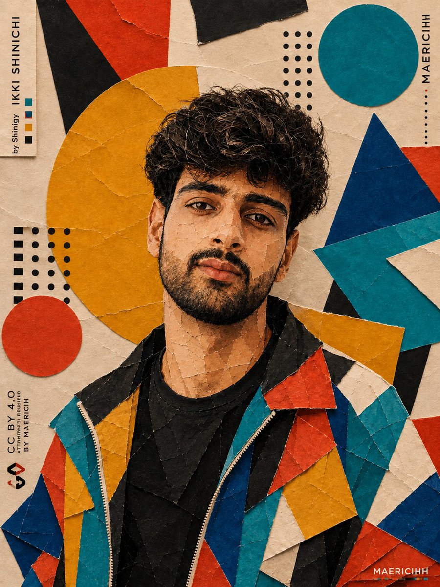 AI Prompt for Bauhaus-Inspired Fashion Portrait with Geometric Textures