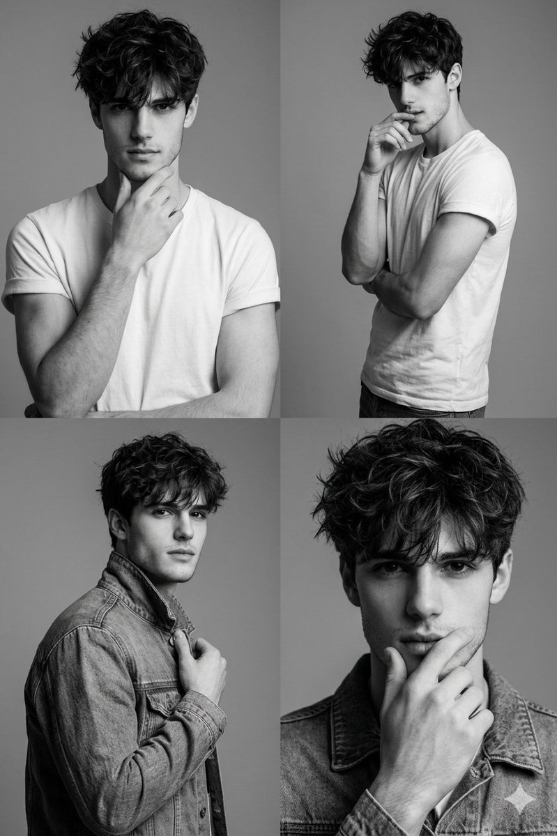 AI Prompt for Black-and-White Fashion Picture