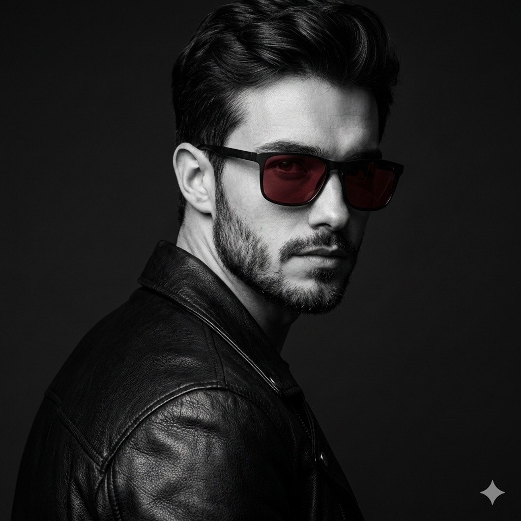 AI Prompt for Black and White Fashion Portrait with Exact Facial Structure