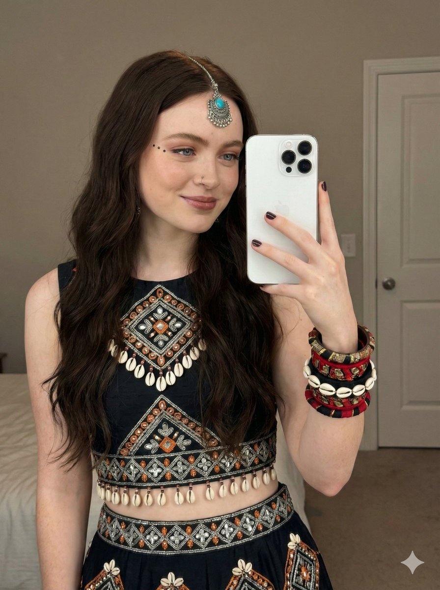 AI Prompt for Bohemian-Indian Fusion Profile Picture
