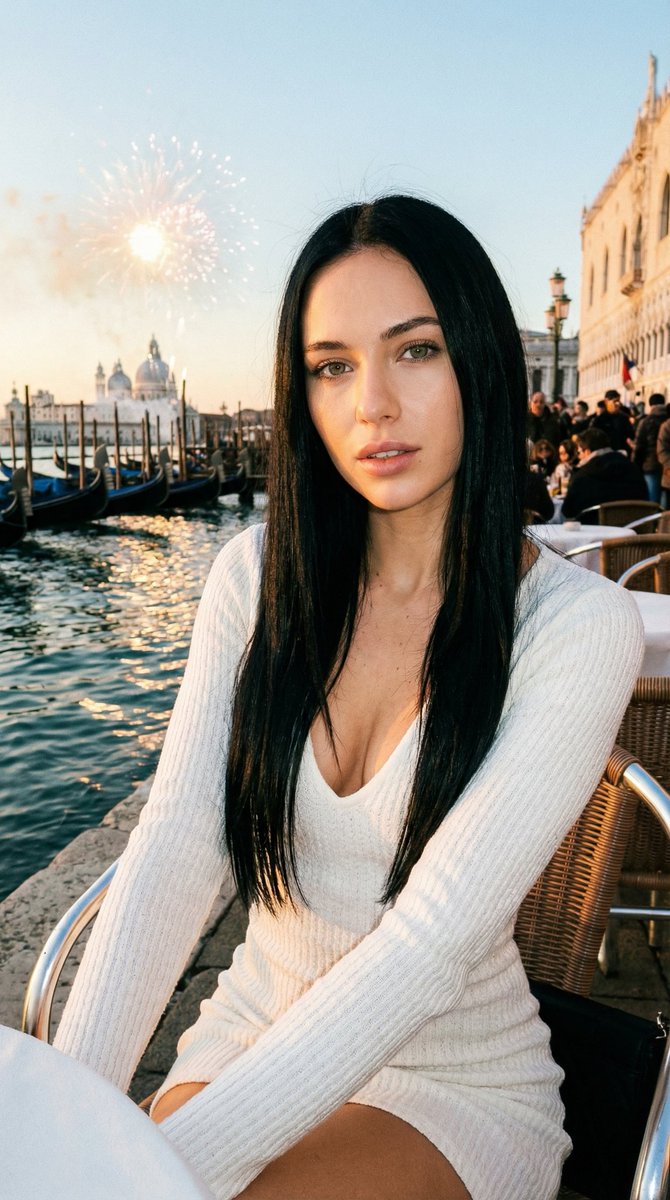 AI Prompt for Cinematic 8K UHD Portrait of Young European Woman in Venice