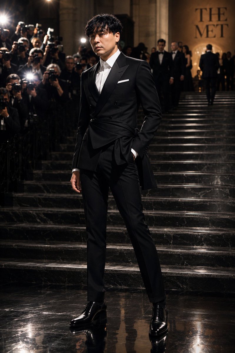 AI Prompt for Cinematic Black Tuxedo Photography