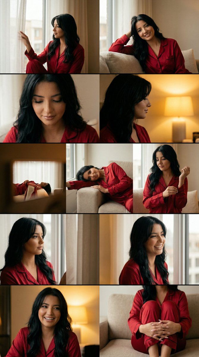 AI Prompt for Cinematic Editorial Photography of Luxury Pajamas