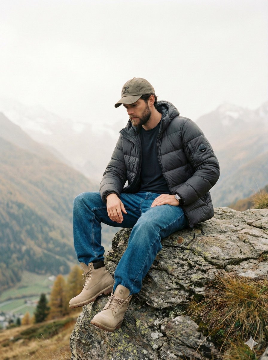 AI Prompt for Cinematic Fashion Editorial in Swiss Alps During Late Autumn