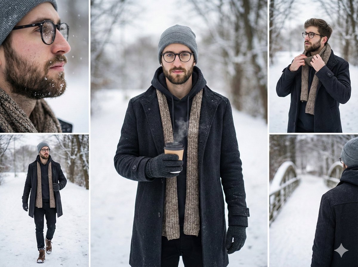 AI Prompt for Cinematic Fashion Photography - Winter Style