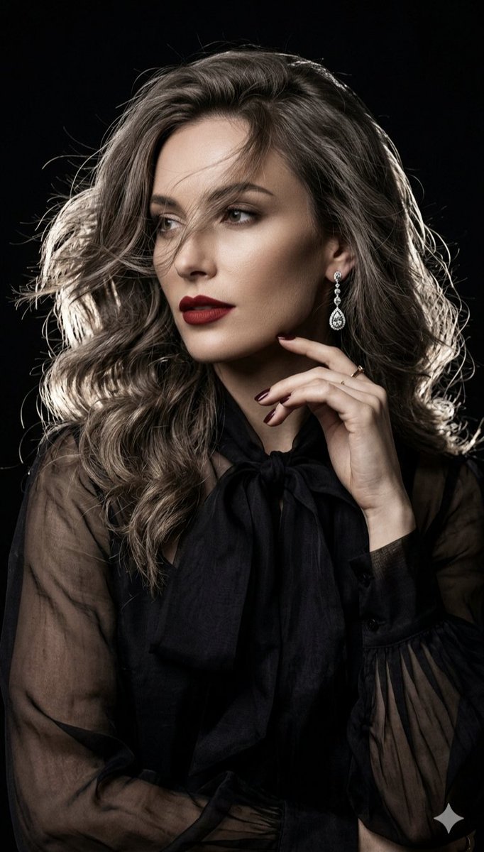 AI Prompt for Cinematic High-Fashion Portrait with Chiaroscuro Lighting