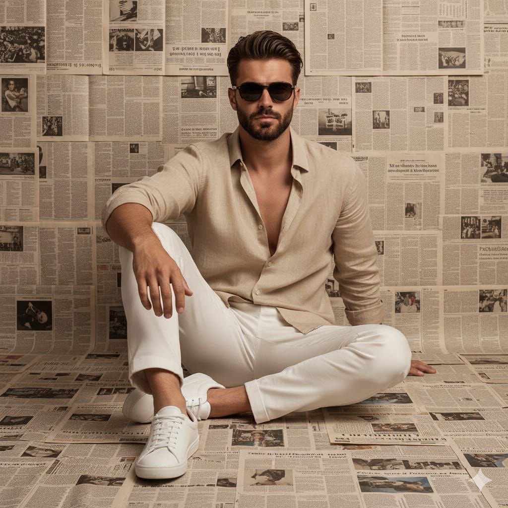 AI Prompt for Cinematic Men's Fashion Portraits with Luxury Aesthetic