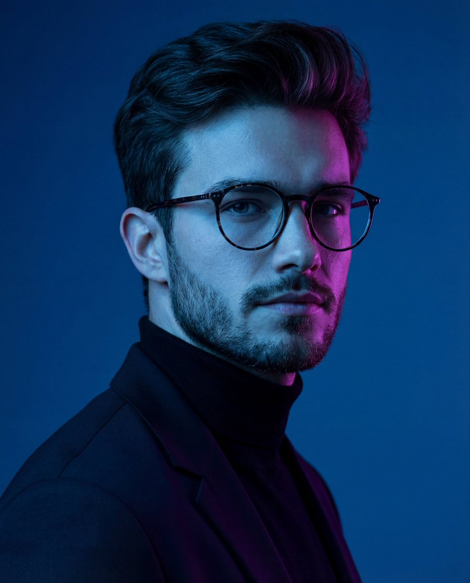 AI Prompt for Cinematic Neon Portrait Photography