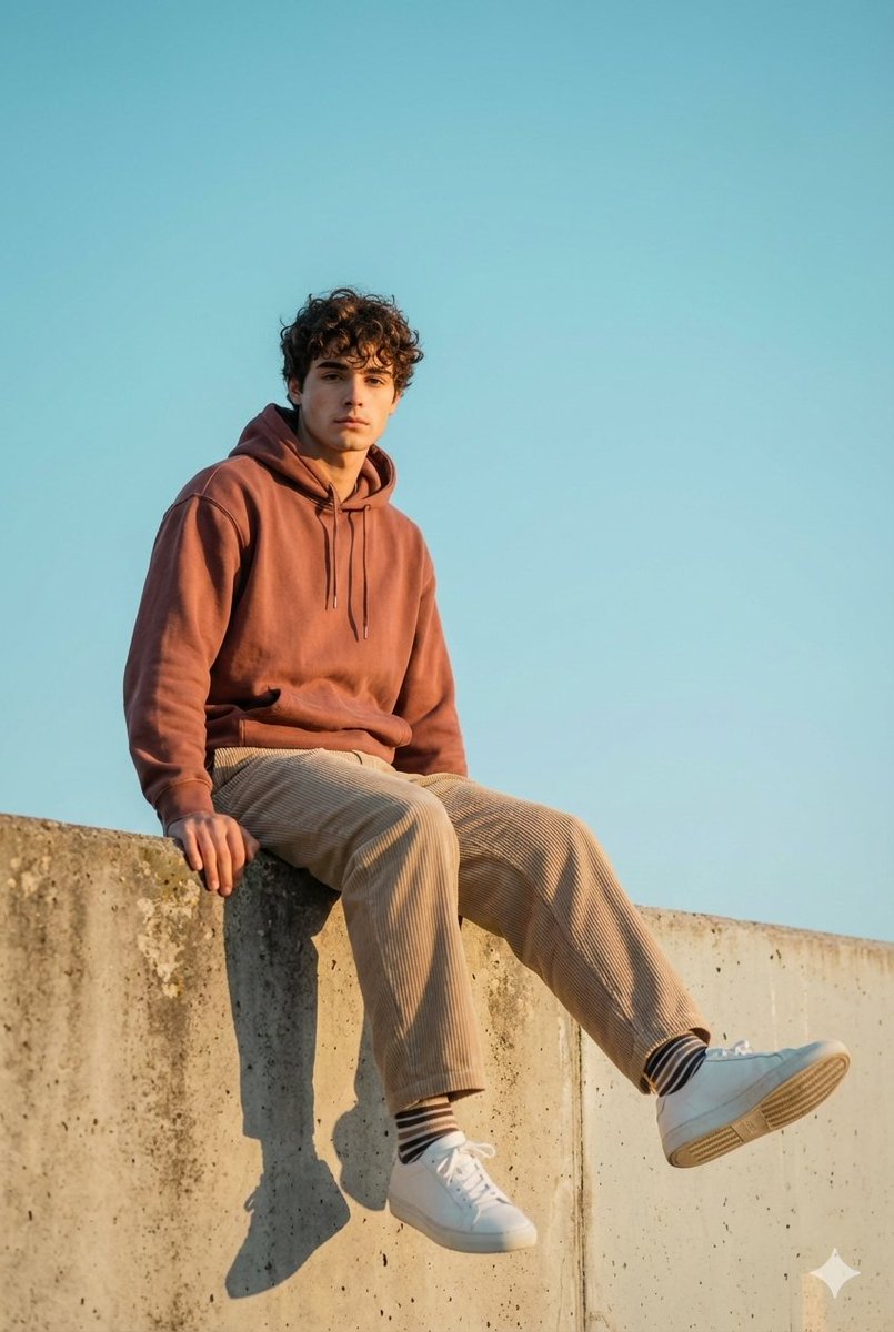 AI Prompt for Cinematic Streetwear Portraits at Golden Hour