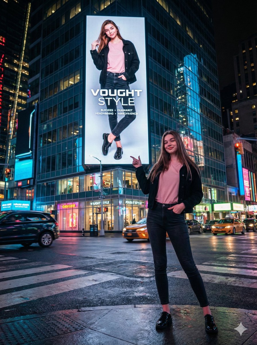 AI Prompt for Cinematic Urban Night Scene with Digital Billboard