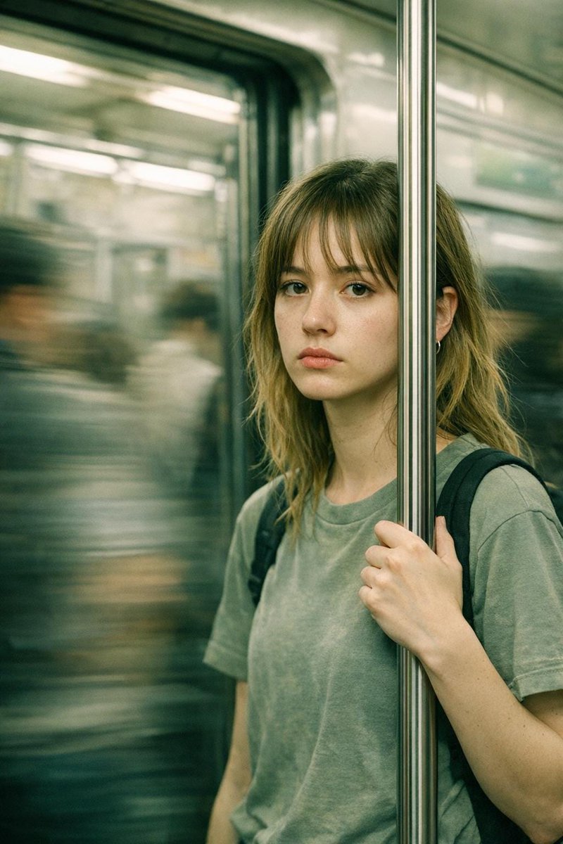 AI Prompt for Cinematic Urban Portrait with High Fashion Editorial Style