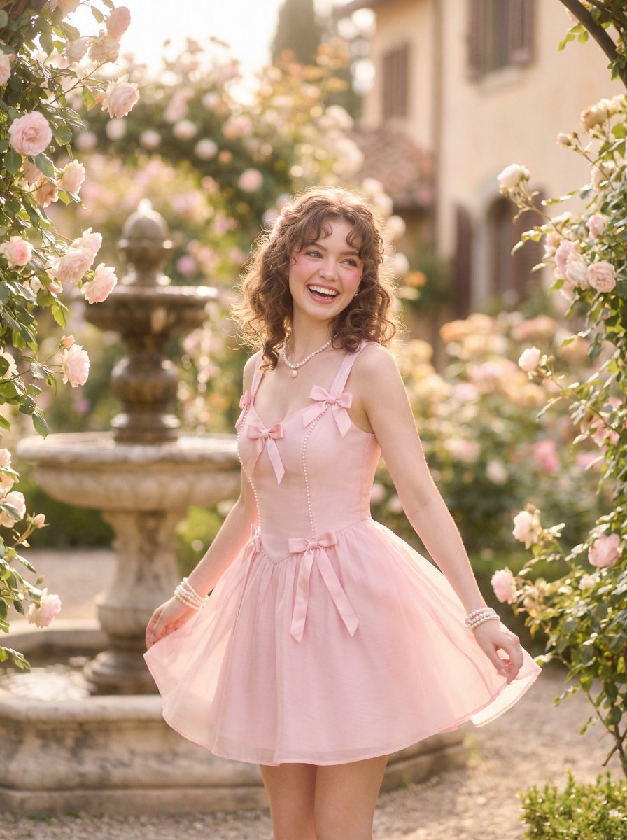AI Prompt for Creating Dreamy Pastel Photography of Young Women