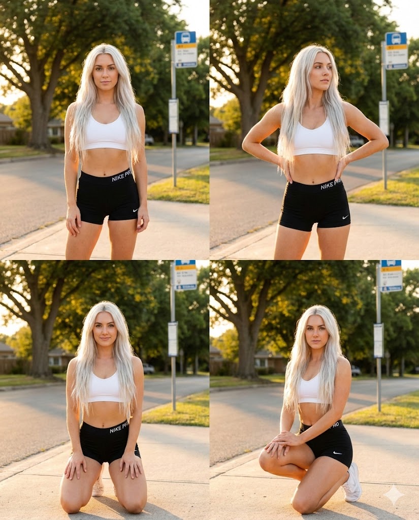 AI Prompt for Creating Dua Lipa-Inspired Fashion Photo Set