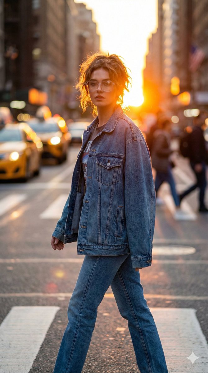 AI Prompt for Creating Realistic Urban Streetwear Portraits at Golden Hour