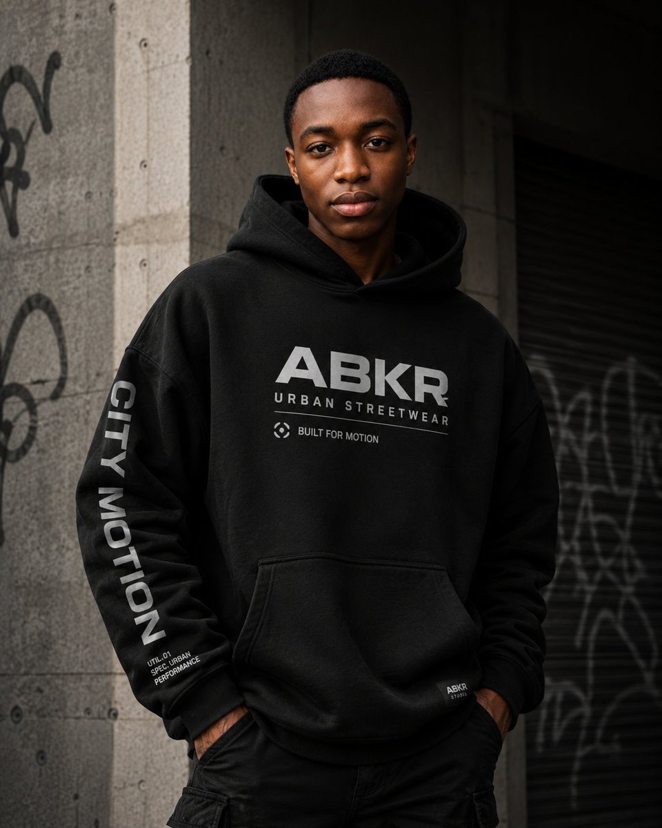 AI Prompt for Customizable Fashion Design: Urban Streetwear Hoodie Mockup