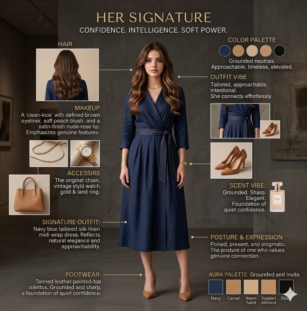 AI Prompt for Customizable Fashion Identity Poster: Generate Illustration Outfit and Personality Labels