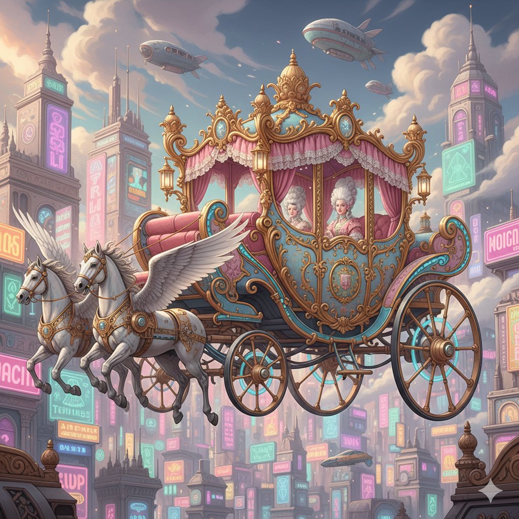 AI Prompt for Cyberpunk Luxury Carriage