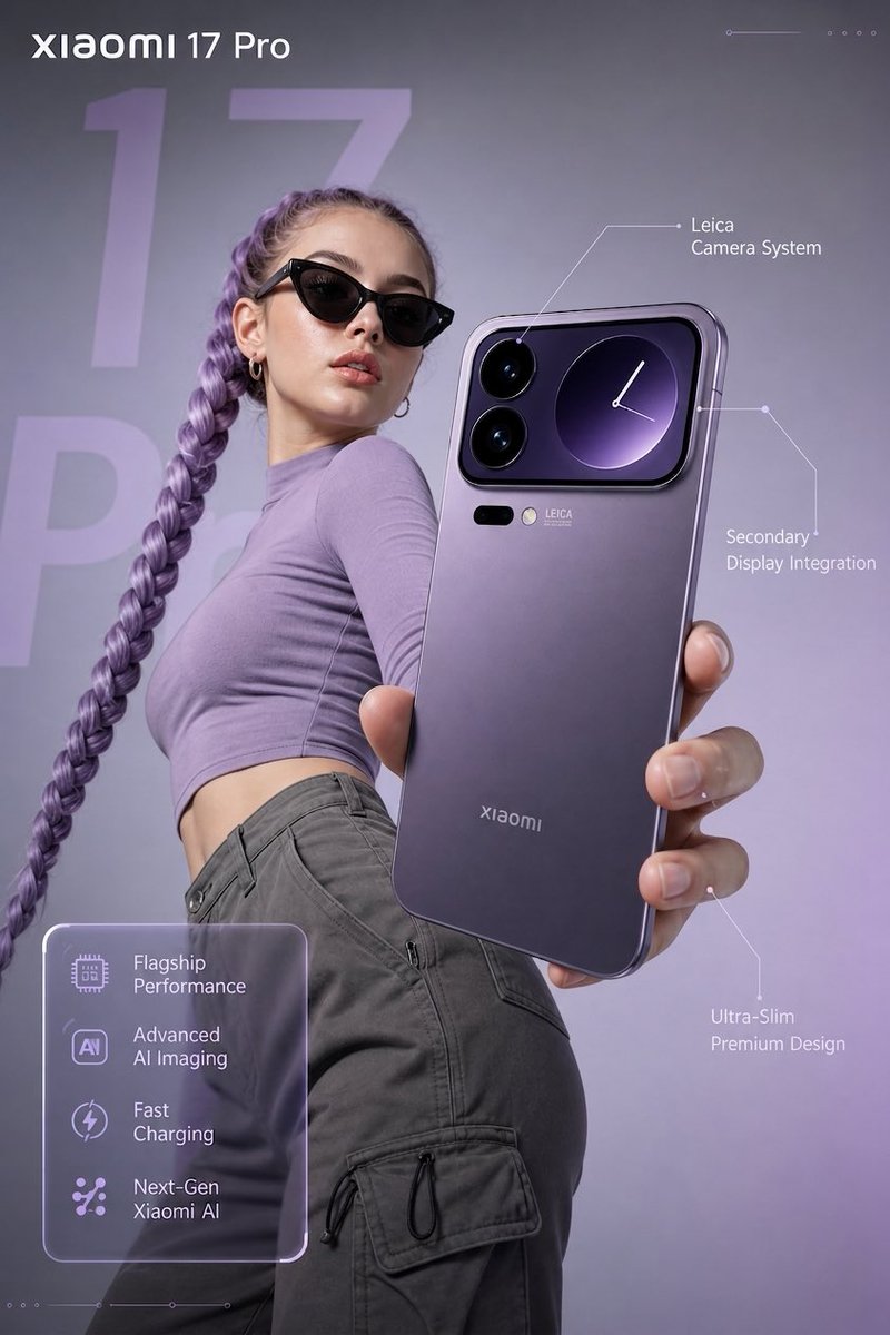 AI Prompt for Cyberpunk Tech Poster with Fashion Model