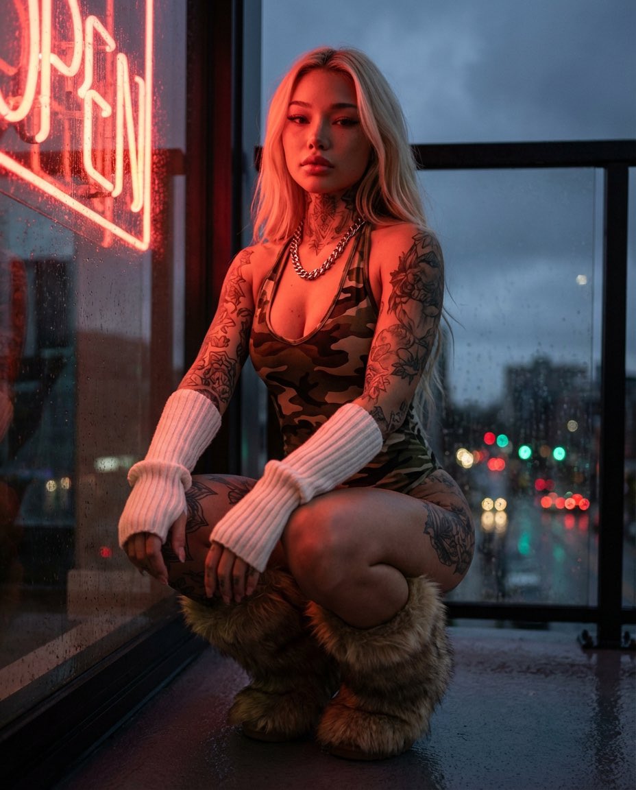 AI Prompt for Cyberpunk Urban Portrait Photography