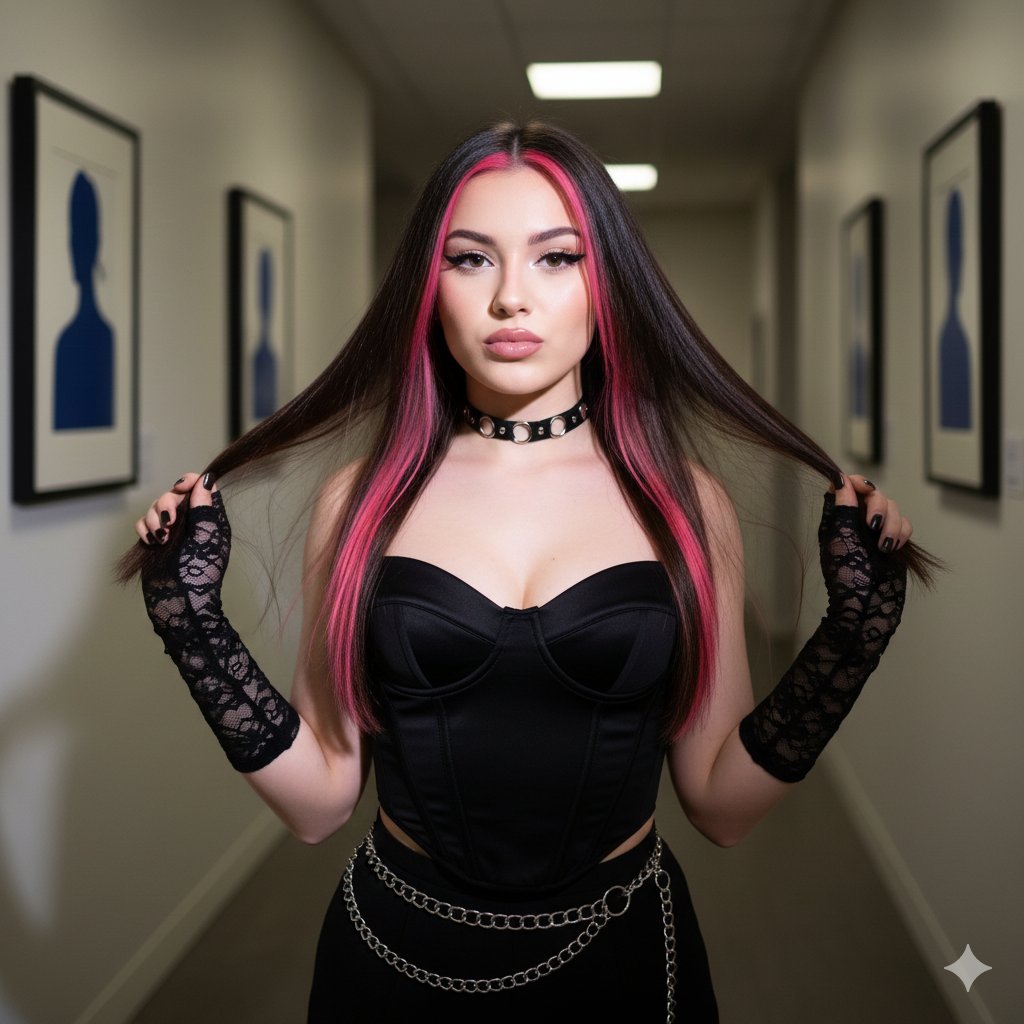 AI Prompt for Digital Flash Influencer Portrait