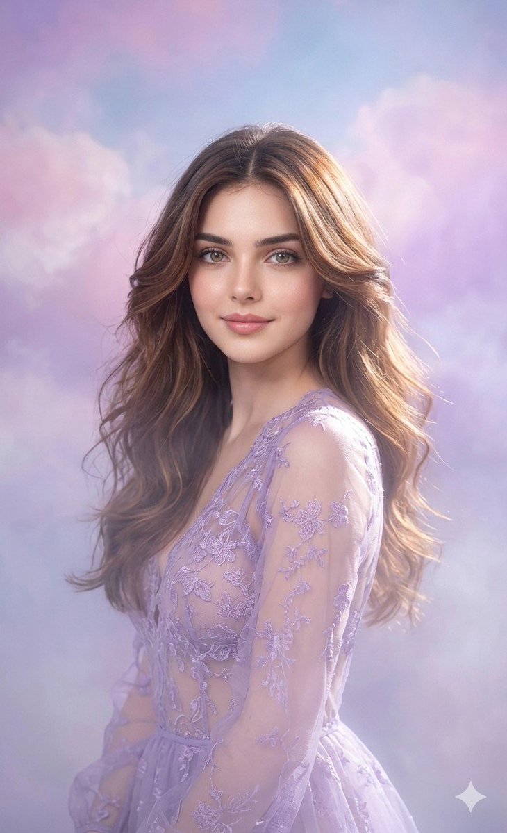 AI Prompt for Dreamy Lavender Fashion Portrait Photography