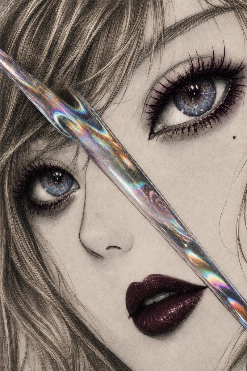 AI Prompt for Edgy Gothic Glass Portrait in Hyperreal Style
