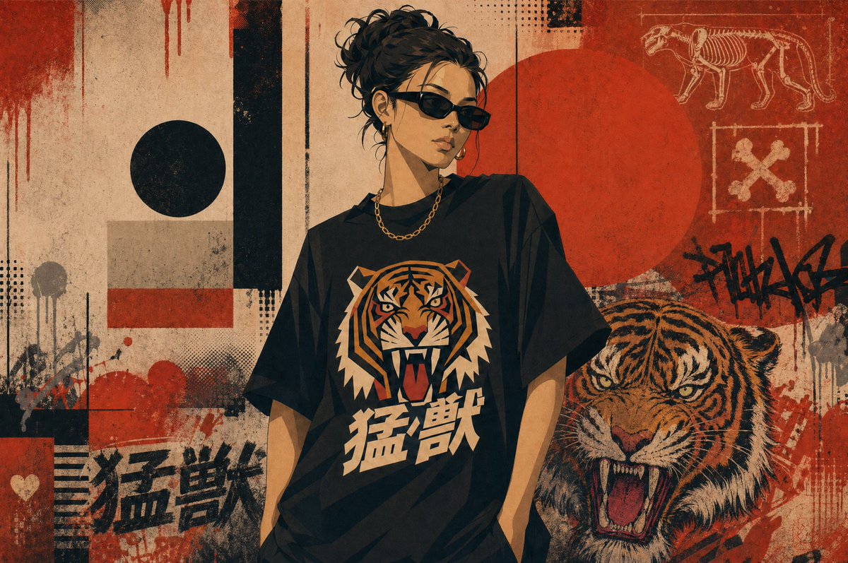 AI Prompt for Edgy Urban Fashion Graphic