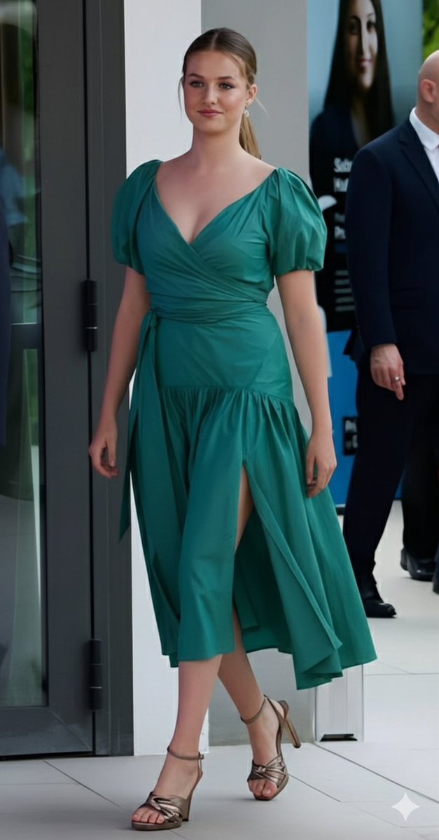 AI Prompt for Editorial Fashion Photography of Emerald Green Satin Dress