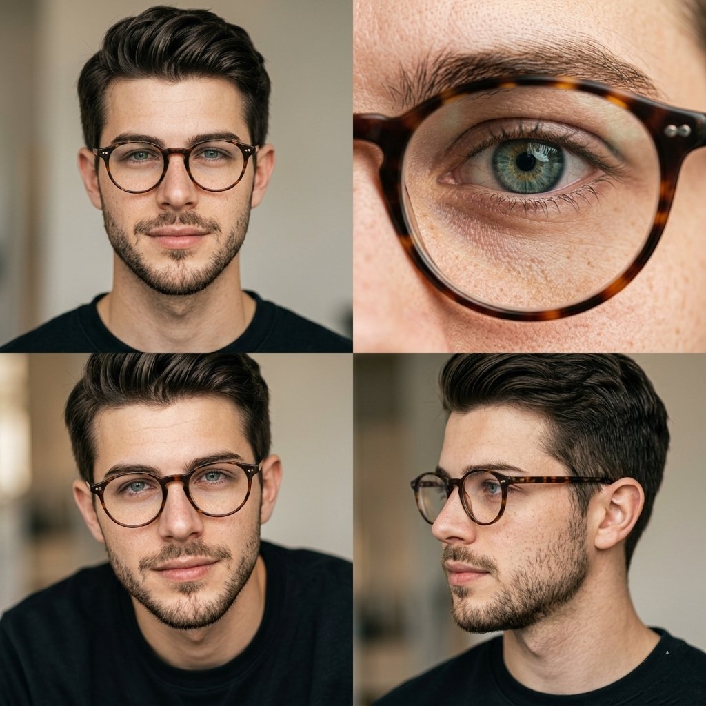 AI Prompt for Editorial Portrait 2x2 Grid - High-End Photography Grid with Consistent Details