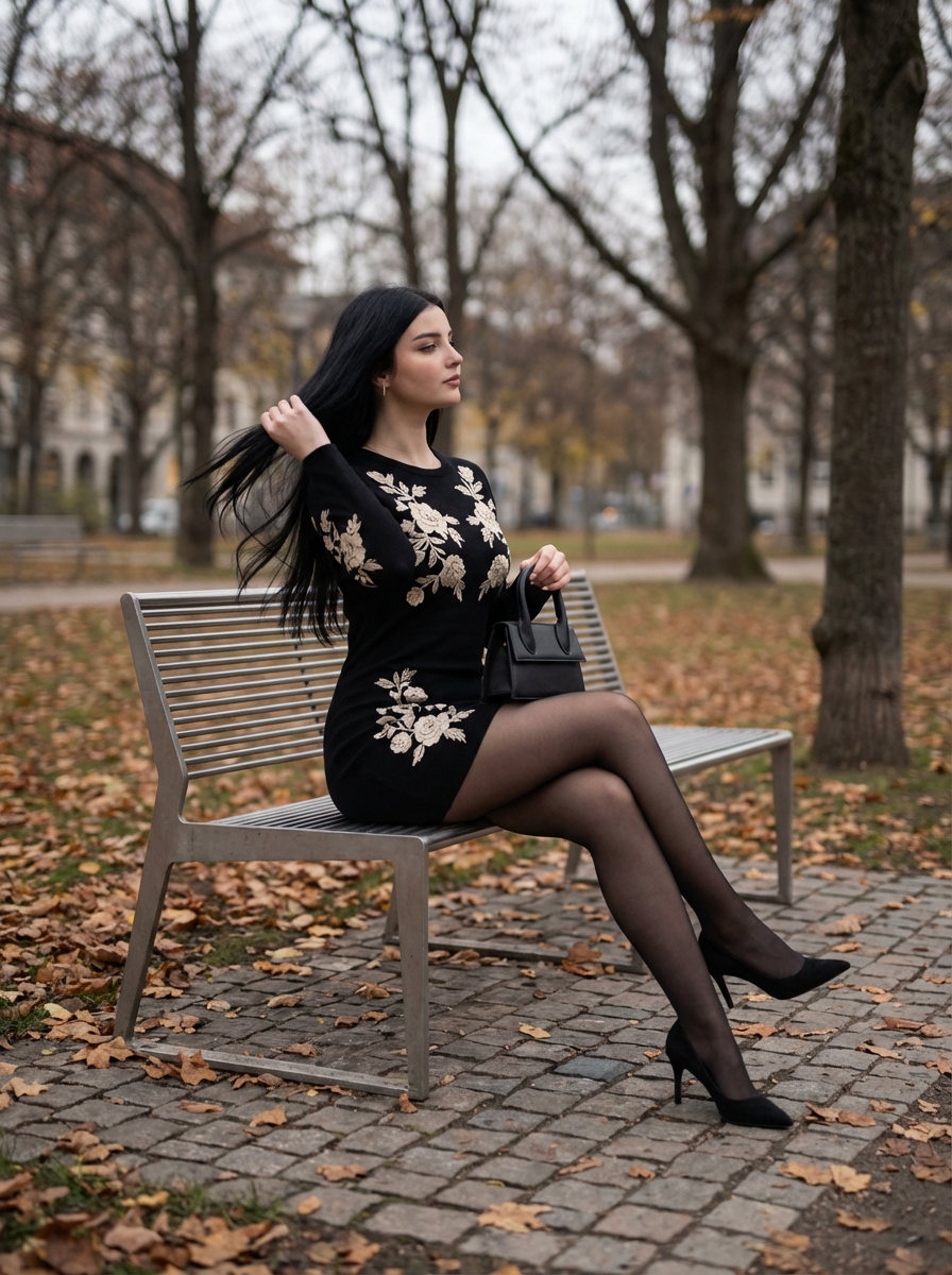 AI Prompt for Elegant City Park Editorial Photoshoot