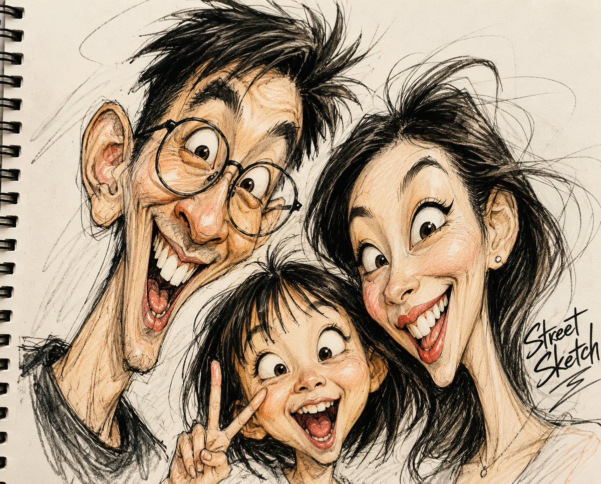 AI Prompt for Fashion Caricature Sketch