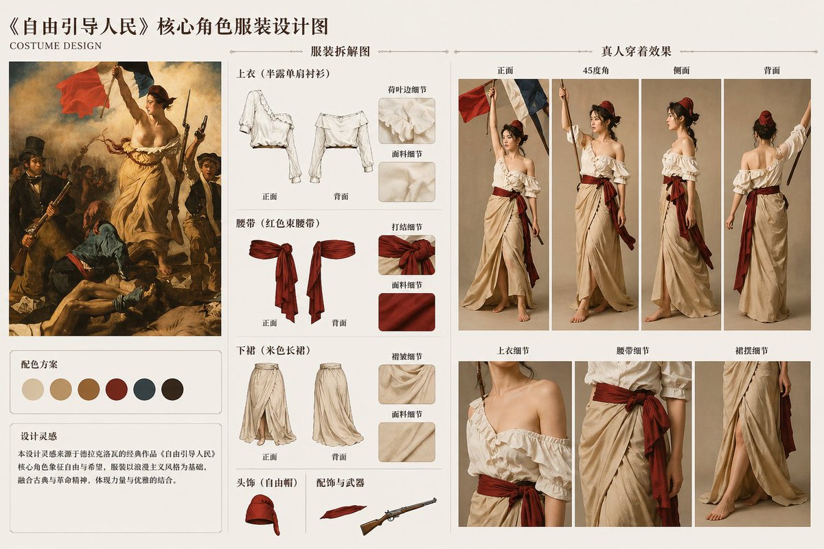 AI Prompt for Fashion Design Inspiration from Art - Liberty Leading the People