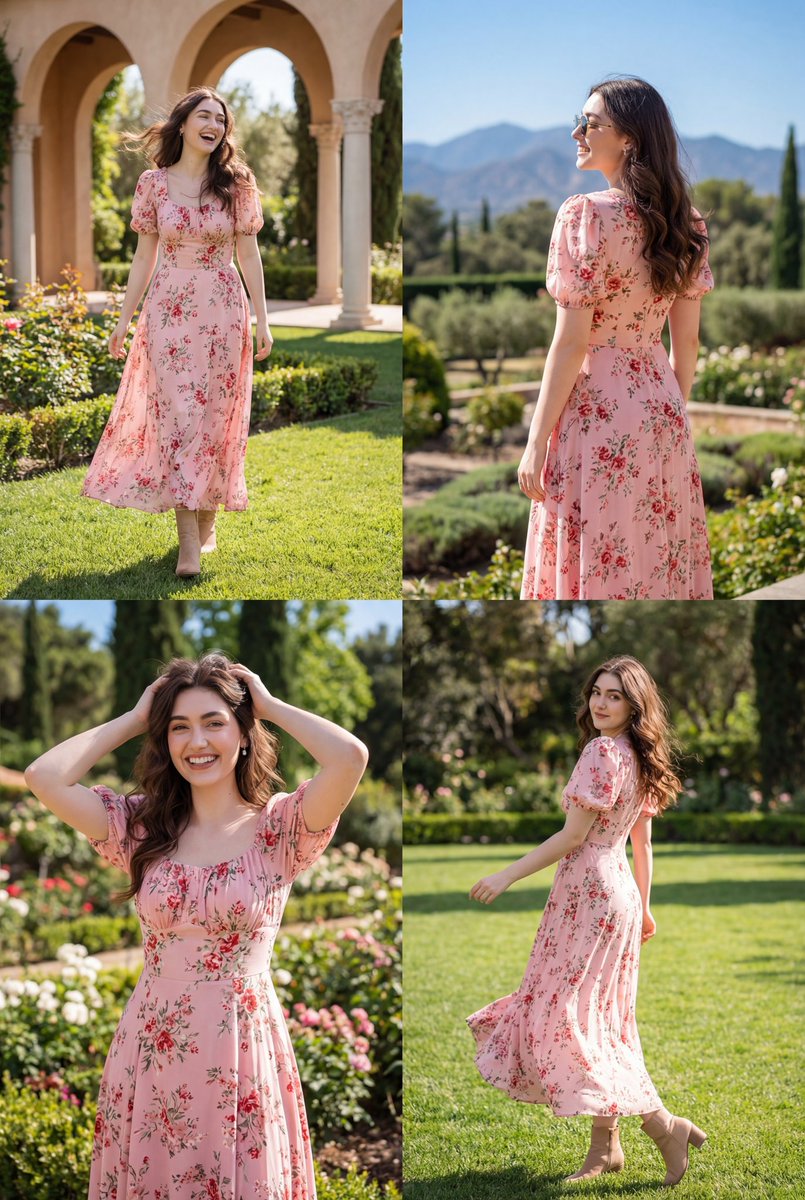 AI Prompt for Fashion Editorial Collage with Influencer