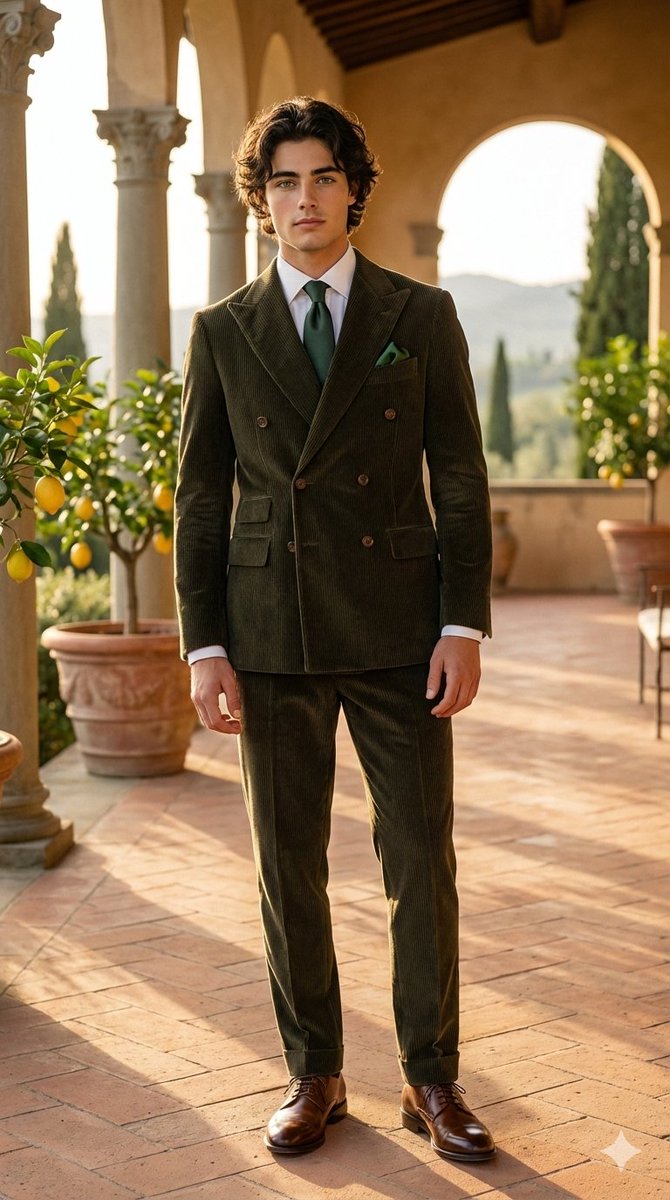 AI Prompt for Fashion Editorial in Italian Villa Setting at Golden Hour