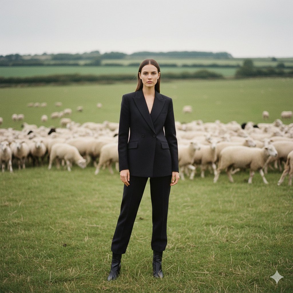 AI Prompt for Fashion Editorial Photography with Animals