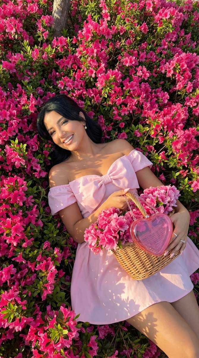 AI Prompt for Fashion Editorial Photos with Flowers - Product Marketing