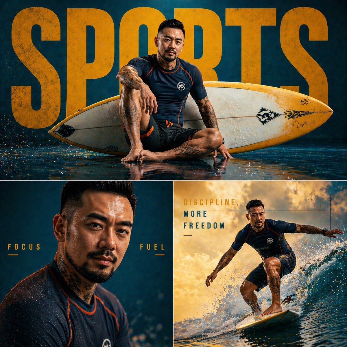 AI Prompt for Fashion Editorial Sports Photography