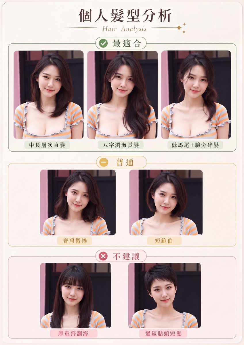 AI Prompt for Fashion Hairstyle Comparison Charts