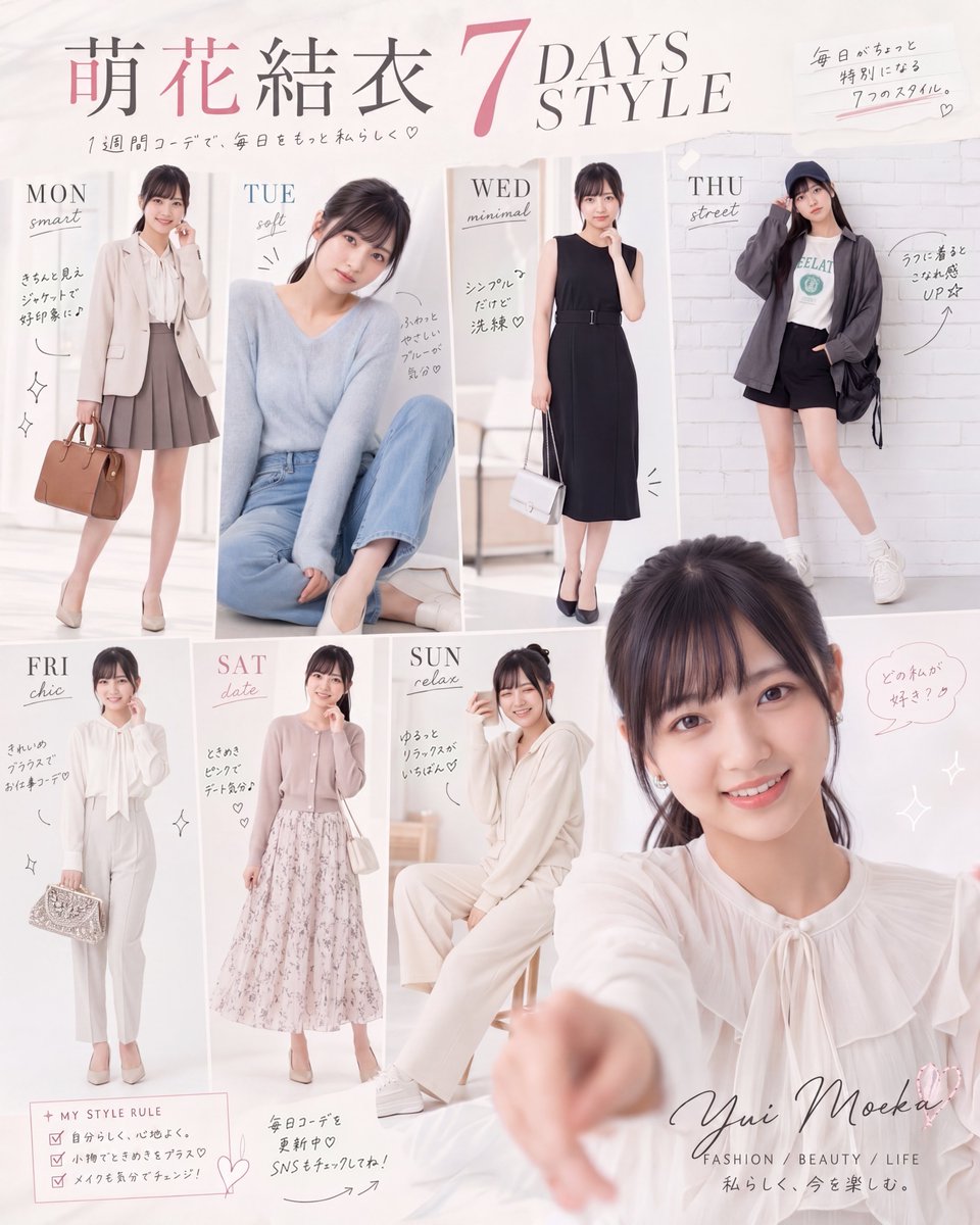 AI Prompt for Fashion Magazine Style Idol Outfit Social Media Post