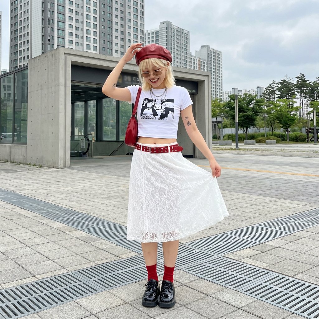 AI Prompt for Fashion Photography: Modern City Style Portrait