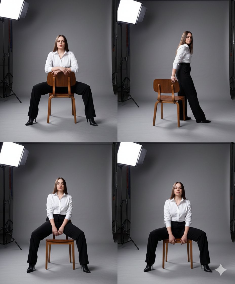 AI Prompt for Fashion Photography Studio Collage