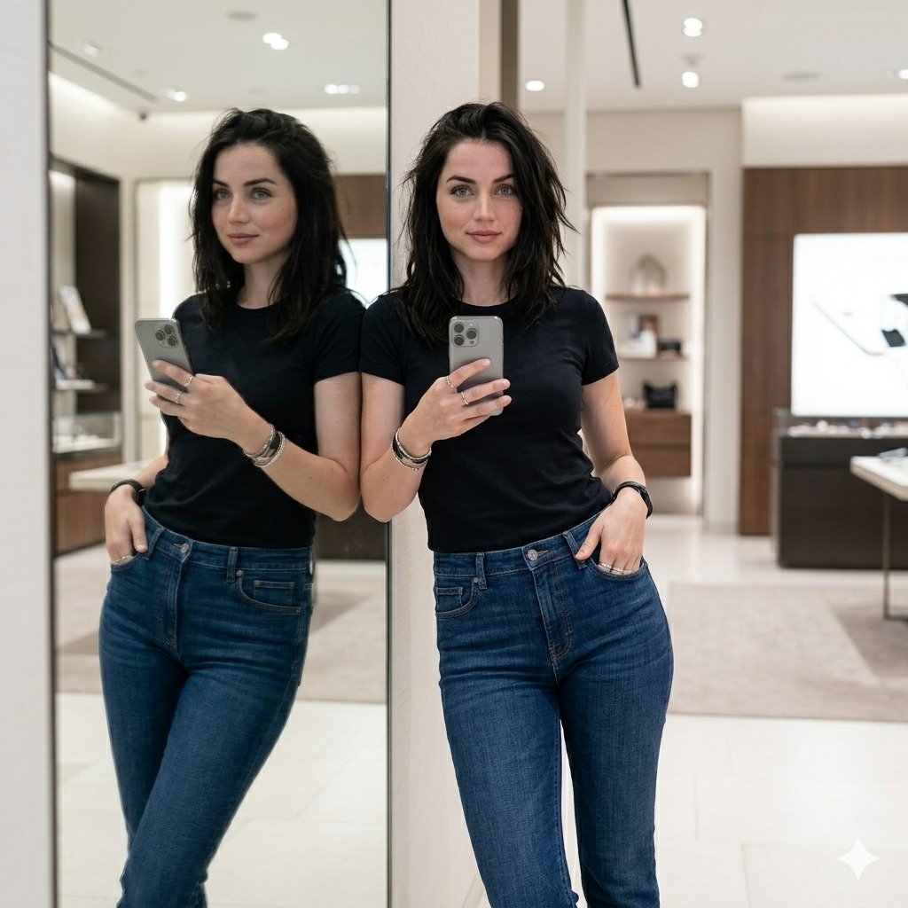 AI Prompt for Fashion Portrait Photography Selfie