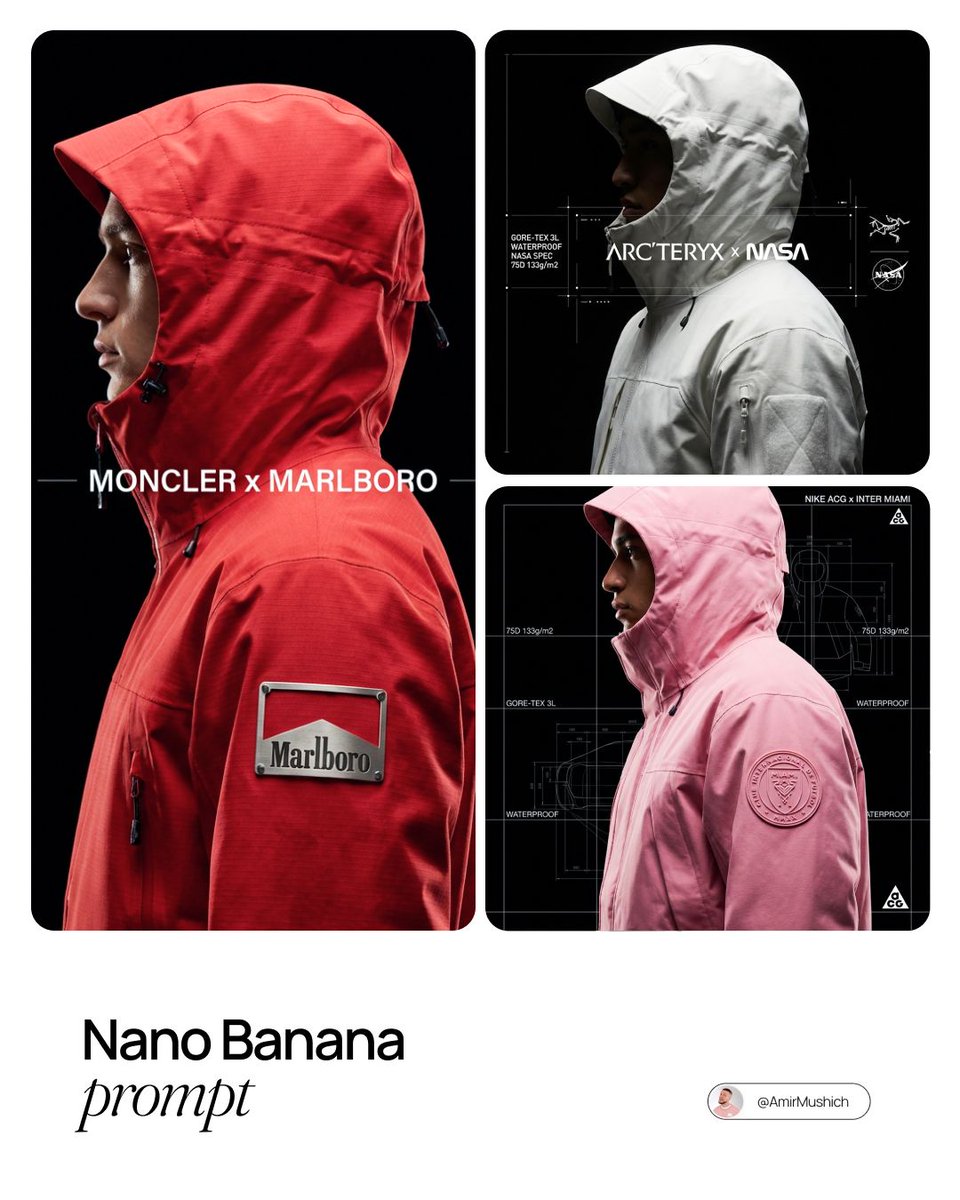 AI Prompt for Fashion Poster Generation: Technical Outerwear Campaign