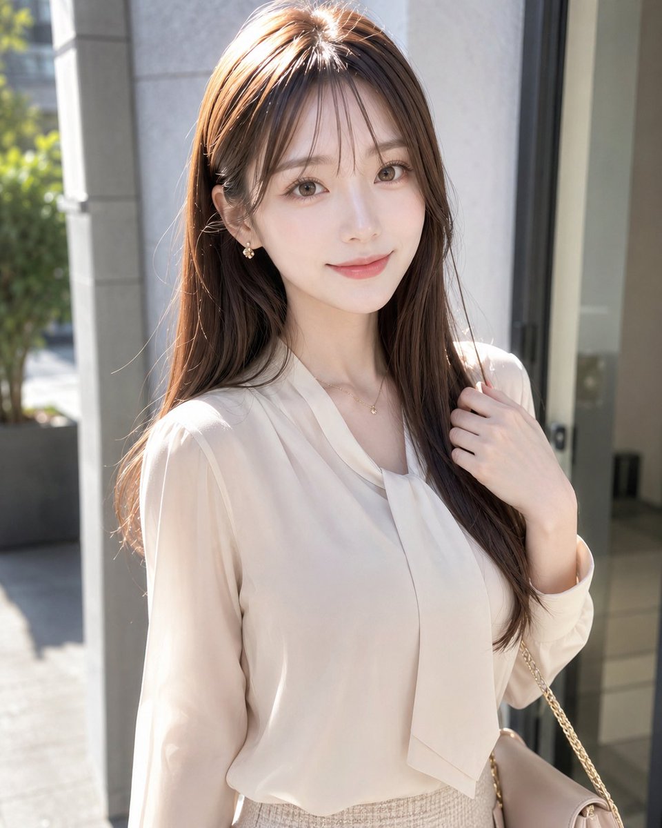 AI Prompt for Fashionable Outdoor Portrait with Anonymized Model